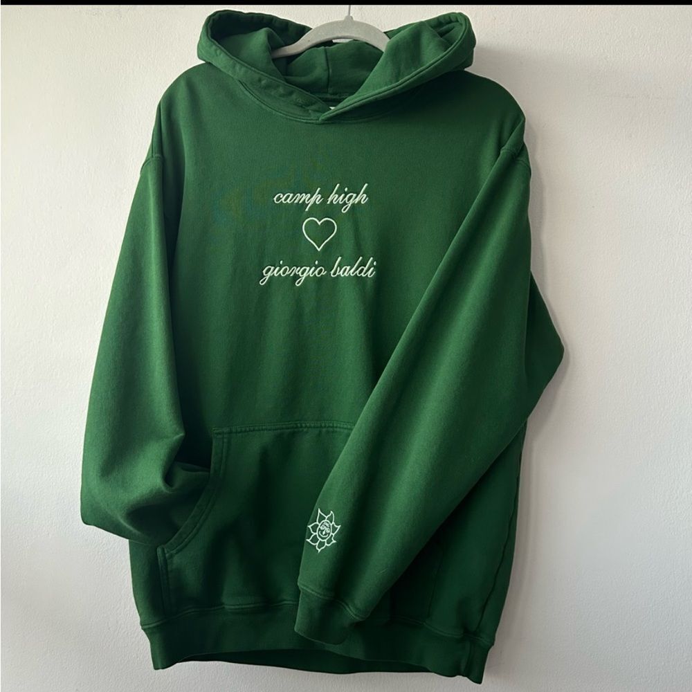 Camp High x Giorgio Baldi Collab green Hoodie
